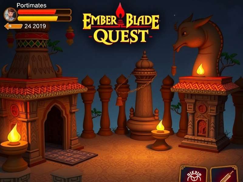 Ember Blade Quest gameplay screenshot